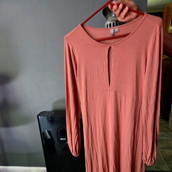 KEYHOLE MIDI DRESS- BOHO 70S - Picture 2 of 4